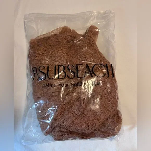 NWT Bsubseach Kimono Cover up Duster tan/light brown One Size fits Medium to XL - Picture 10 of 10